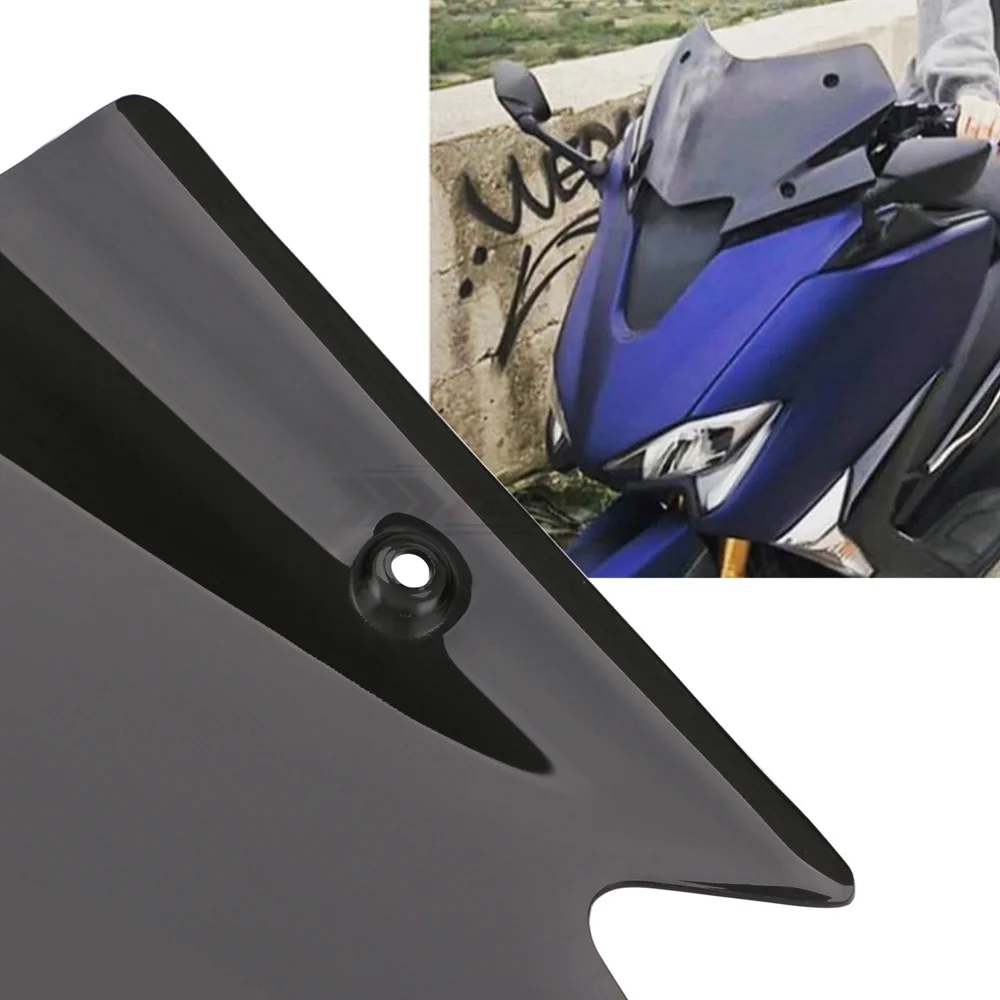 Черный козырек на лобовое стекло для мотоцикла подходит YAMAHA TMAX 530 TMAX530 T MAX 2014 2019