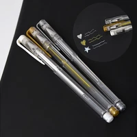 3pcslot 0 7mm white gold silver gel pens sketching drawing pen for art marker design comic manga painting supplies