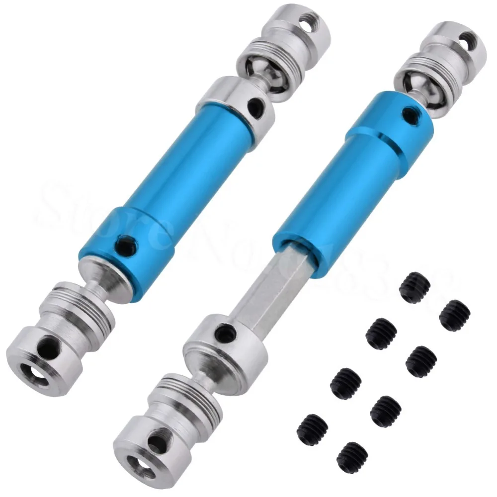 

2pcs 80mm to 105mm Duty Metal Universal Driven Dogbone Drive Shaft For RC Car 1/12 WLtoys 12428 12423 Rock Crawler Truck