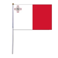 free shipping xvggdg 100pcs 14 21cm malta hand flag promotion wholesale small malta hand waving national flag