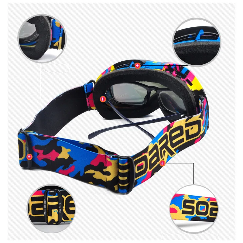 2 Pcs Ski Helmet Goggles Boys And Girls Snowboard Helmet Moto Snowmobile Skateboard Safety Helmet Mask Winter Skiing Goggles