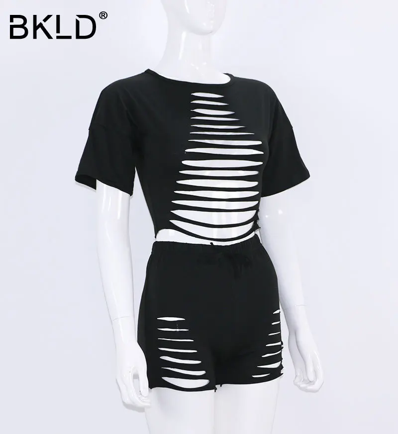 Женский комплект одежды BKLD топ с коротким рукавом + шорты на шнурке|shorts set|outfit