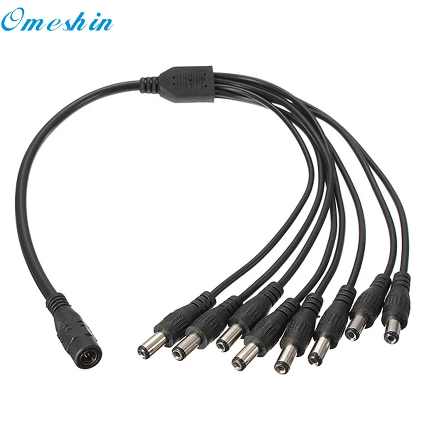 OMESHIN заводская цена 8-канальный силовой кабель сплиттер Для Secuirty System Camera DC 1 Female to 8