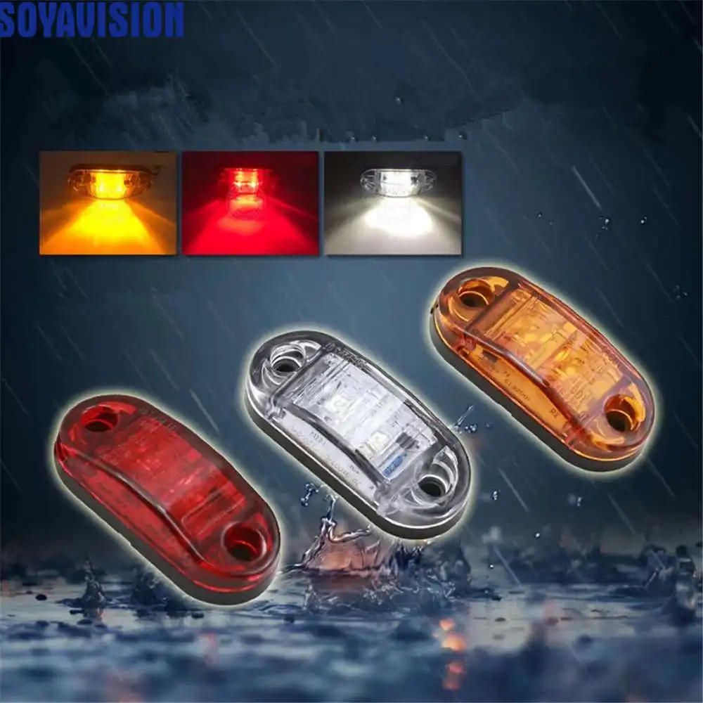 12V 6 светодиодный красный + белый желтый прицеп пикап Боковые указатели поворота