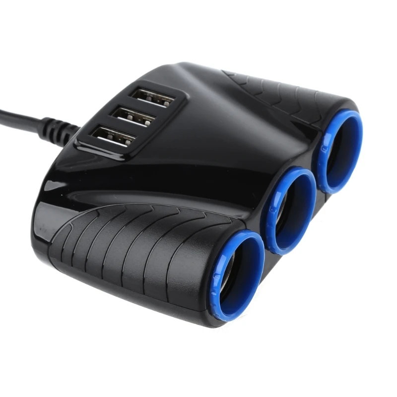 12V/24V 120W 3 пути Авто розетки адаптер для автомобильного прикуривателя Зажигалка