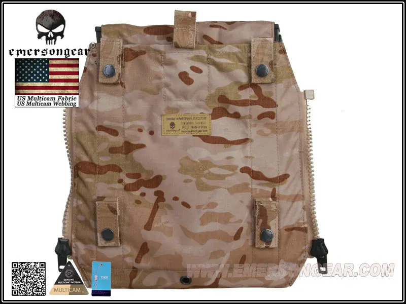 Emerson Back Pack BY ZIP Panel для AVS JPC2.0 CPC тактический жилет аксессуар посылка Multicam Arid EM9286 |