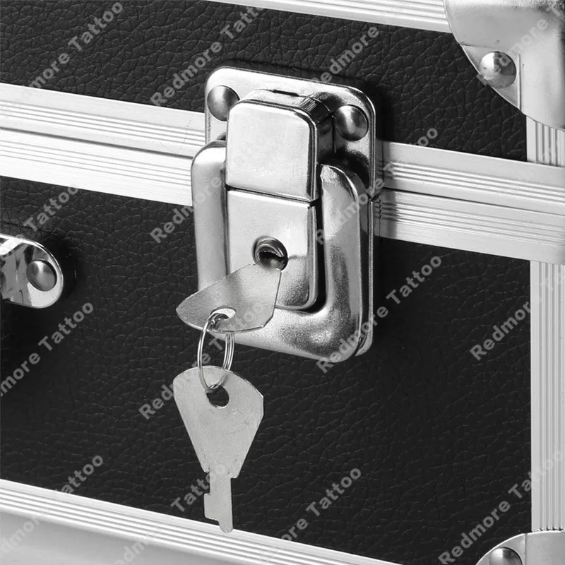 Алюминиевый Чехол большого размера для татуировок легкий портативный чехол с