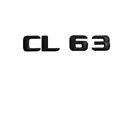 1 комплект, матовый черный АБС-пластик, автомобильный багажник, задний номер, письма, знак, эмблема, наклейка, наклейка для Mercedes Benz CL63 AMG