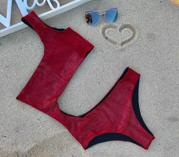 Для женщин Sexy One Piece высокого качества одноцветное badysuit Летний новый купальник Push
