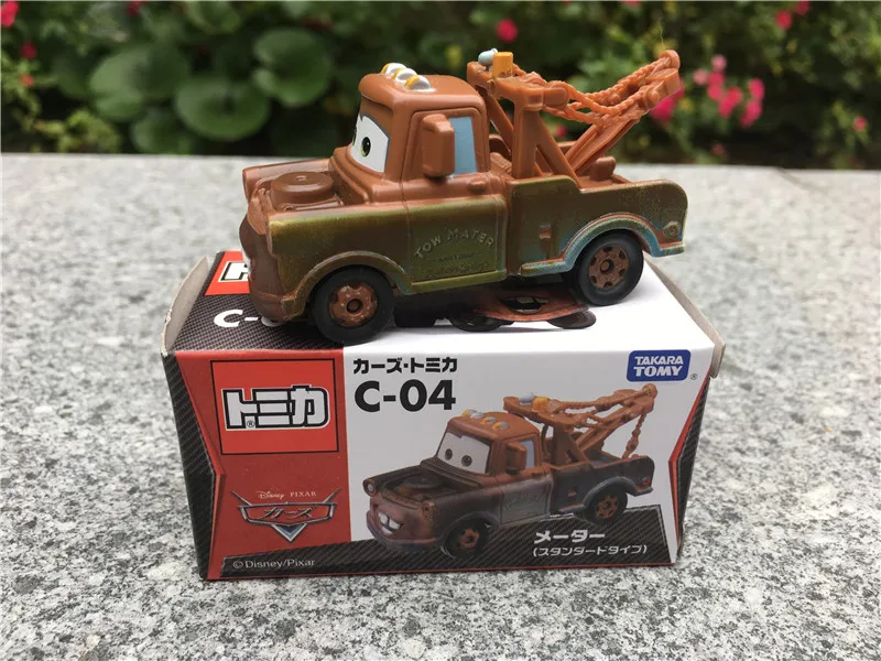 Такара Tomy Tomica disney Pixar тачки Sheriff/King/Flo/Sally/Chick Hicks/Mater/Doc Hudson металлическая литая игрушечная машинка Новинка - Цвет: C04