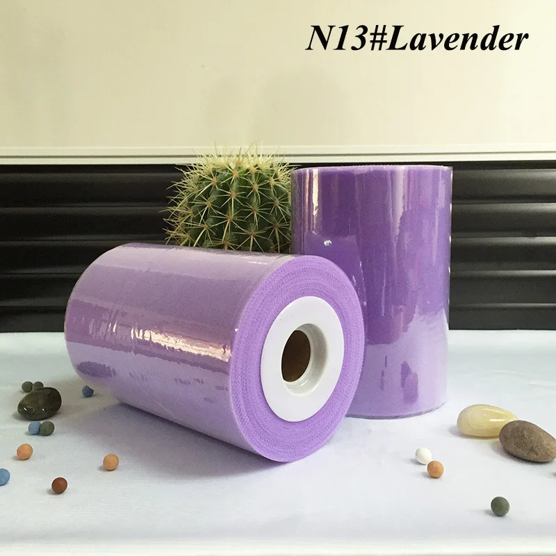 

/ 6 inch Tulle Rolls 15cm 100 yards Fabric Lavender Purple Color Tulle Spool