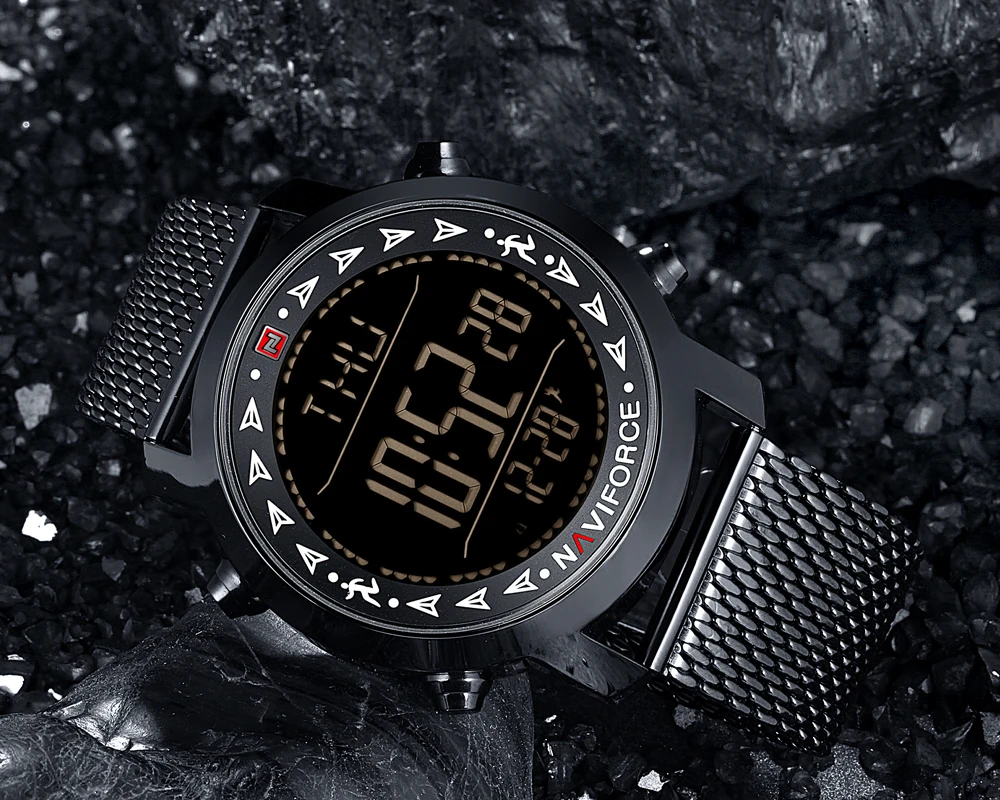 NAVIFORCE Мужские часы Relogio Masculino светодиодный цифровые спортивные Relojes из
