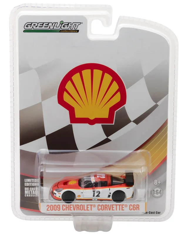 GreenLight 1:64 2009 Chevrolet Corvette C6.R бутик из сплава игрушки для детей детские модель