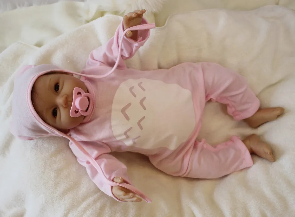 Девочка Кукла reborn 2" силиконовые куклы reborn игрушки bebe born menina bonecas лучший детский подарок игрушки куклы reborn мягкое прикосновение