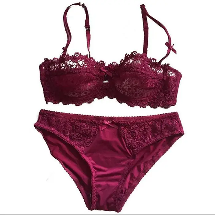Ekouaer Новые Сексуальный Бюстгальтер Push Up Seamless Bralette на косточках белье прозрачный комплект бюстгальтера и трусиков Для женщин нижнее белье Intimates