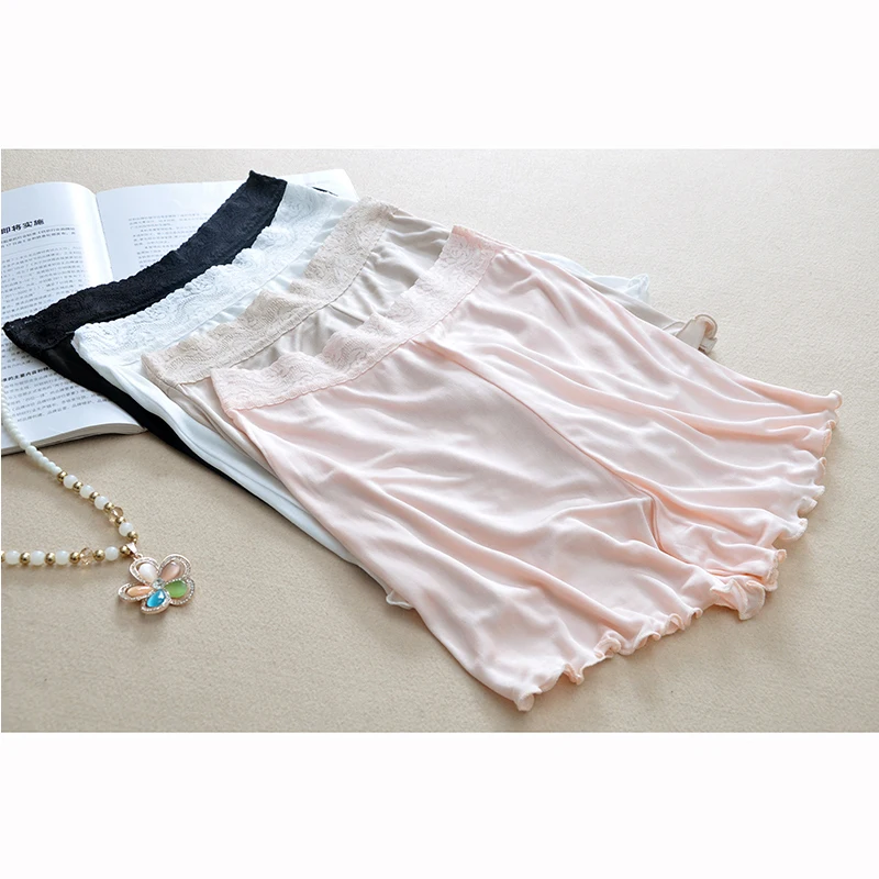 Женские кружевные шелковые брюки 4 цвета|pants slips|silk lace sliplace slip |