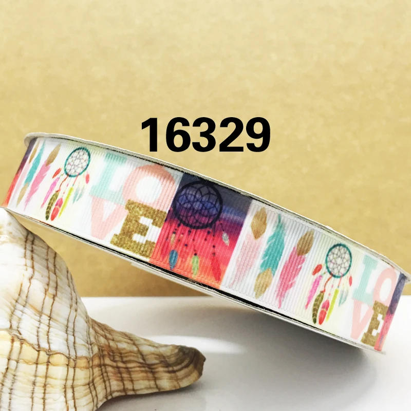 Бесплатная доставка 50 ярдов мультфильм печатных grosgrain ленты 16418 | Дом и сад