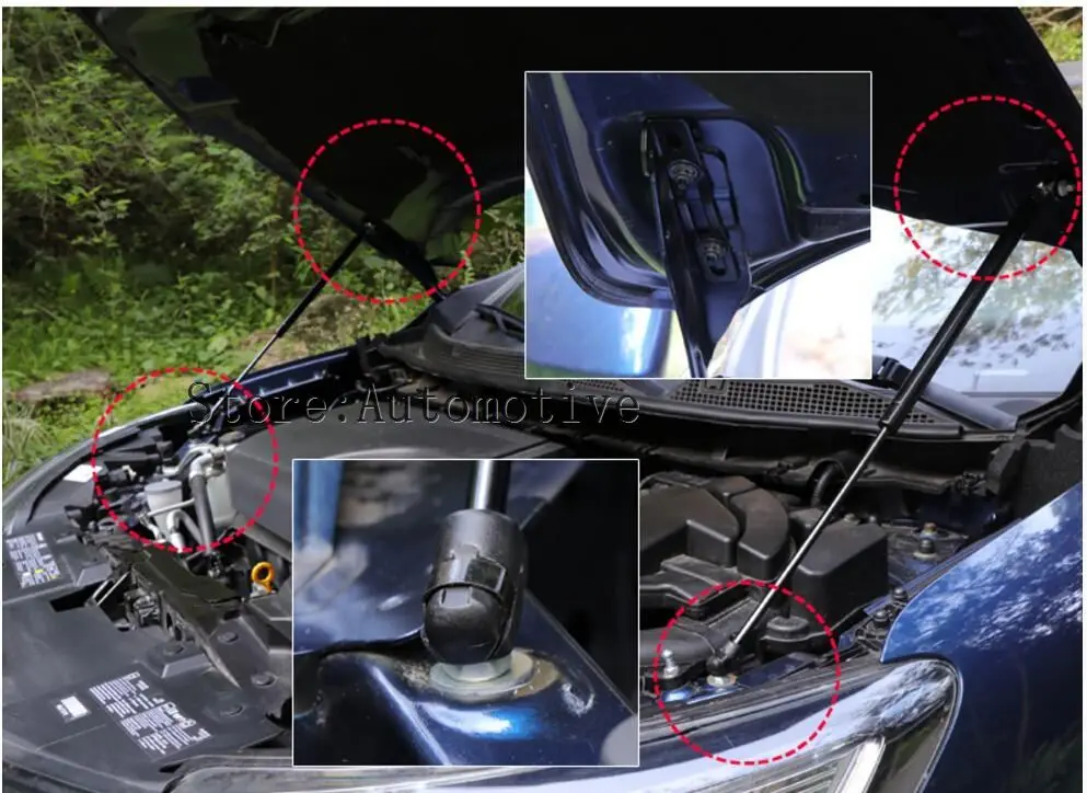 Аксессуары подходят для RENAULT KADJAR 2009- Автомобильный капот Авто гидравлические газовые Распорки ударные Распорки Поддержка автомобиля Стайлинг