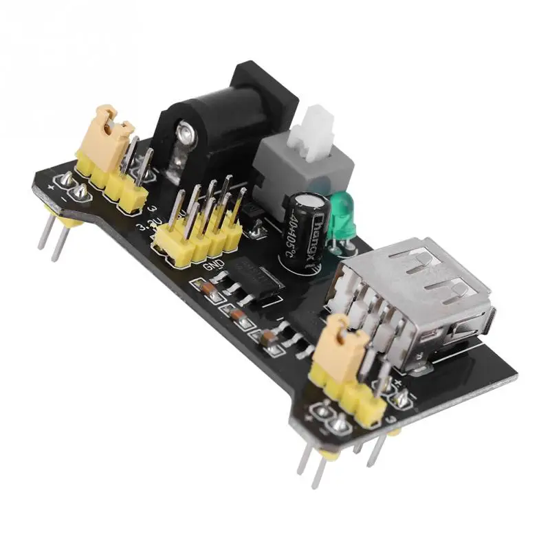 5 шт 5 V/3,3 V Питание доска Питание макет выделенный Мощность модуль для макетная плата программный блок питания reglable