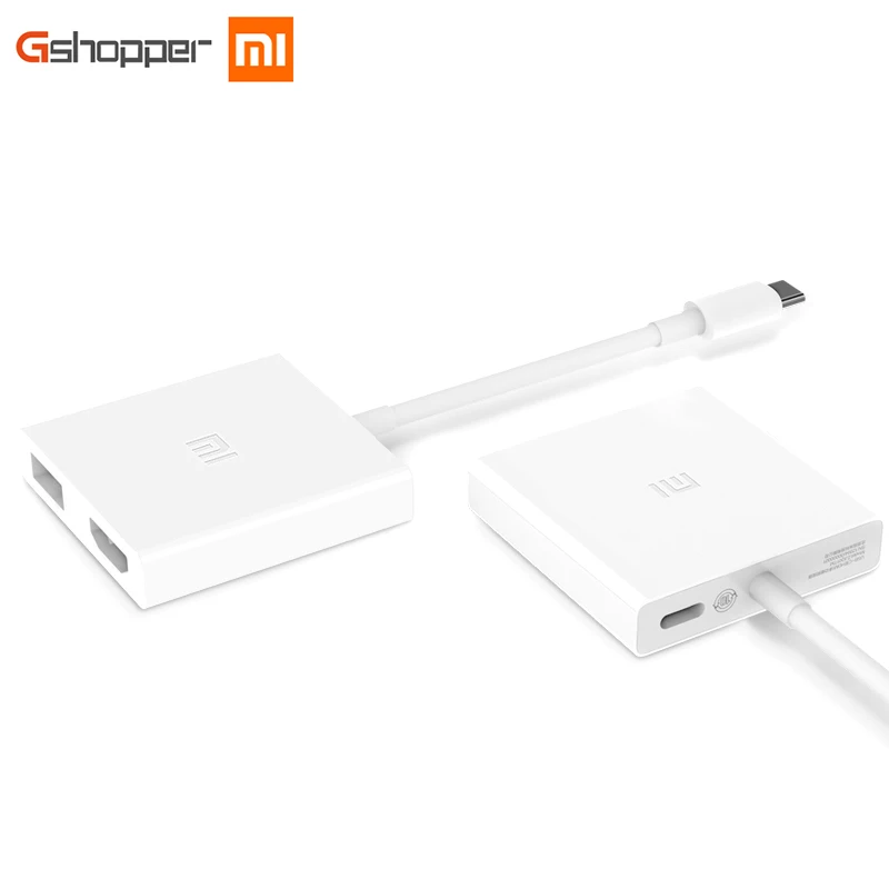Оригинальный Xiao mi USB C HD многофункциональный конвертер адаптер 4K 1080P HDTV 3 0 PD2.0 смарт