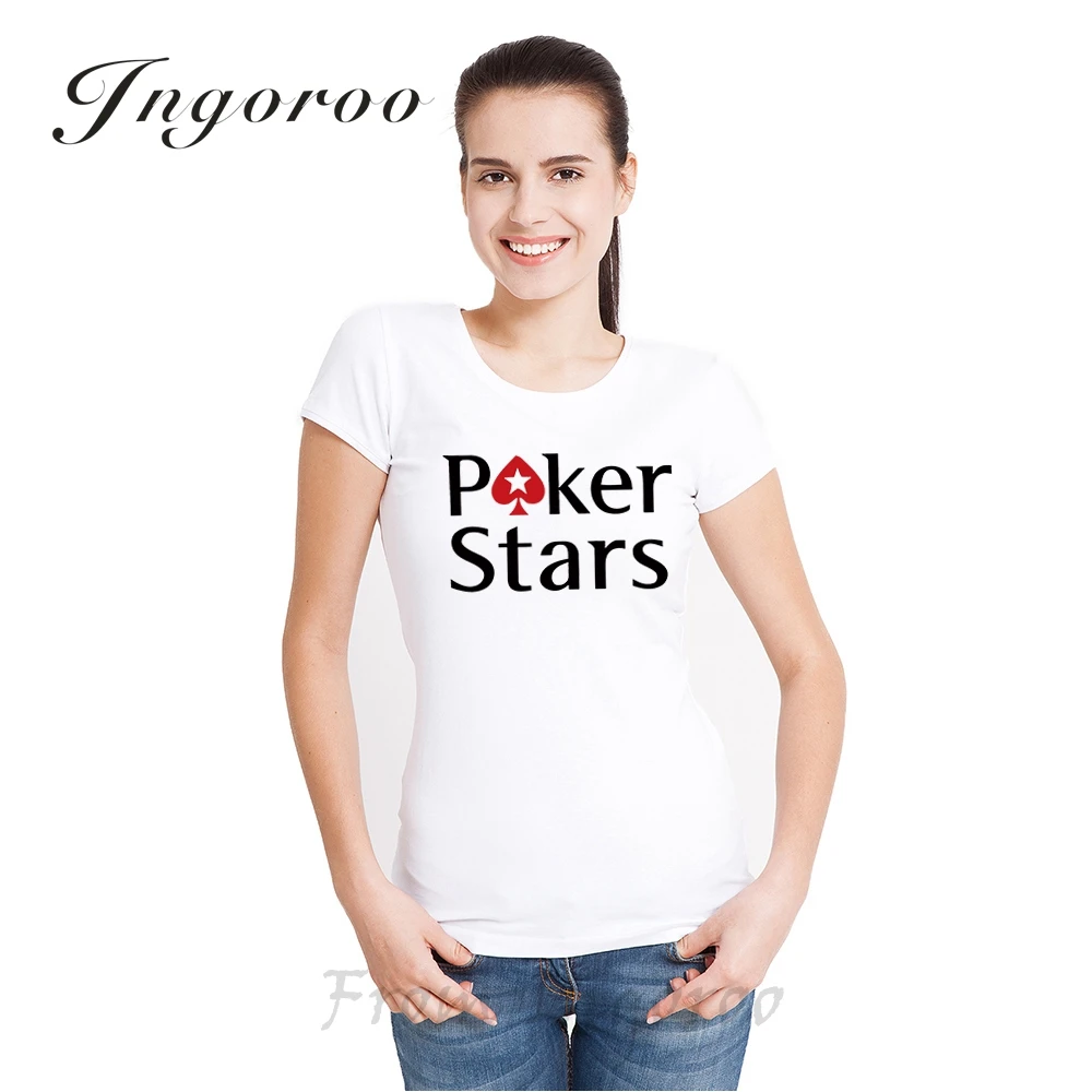 Babaseal футболка женская корейские женские топы сексуальные рубашки Poker Stars с