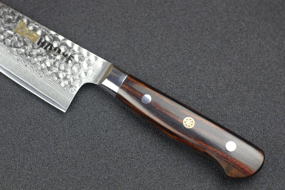 HAOYE 8 5 дюймов Дамасская сталь японский vg10 нож шеф повара Gyuto Острый кухонный мясо