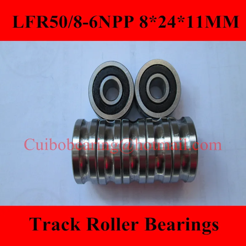 

6MM track LFR50/8-6 NPP Groove Track Roller Bearings 8*24*11 mm