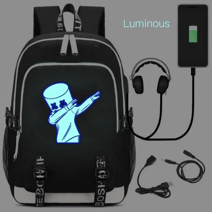 NEW Luminous5 WISHOT рюкзак Многофункциональный USB зарядка для подростков мужчин wo мужчин студентов школьные сумки Дорожная светящаяся сумка - Цвет: NEW Luminous5