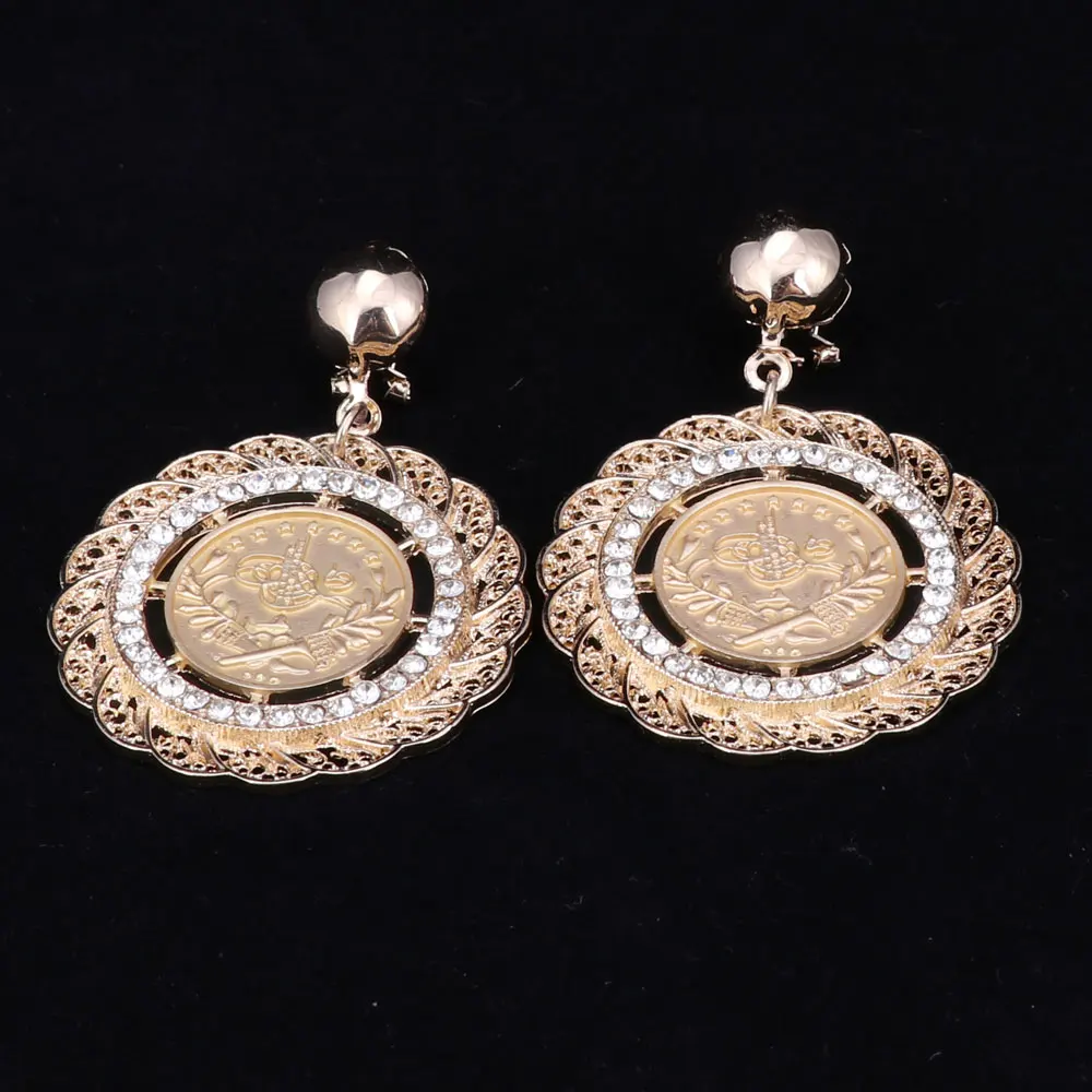 Модные Ювелирные наборы Дубай Золотой Цвет Африка Нигерия женский костюм