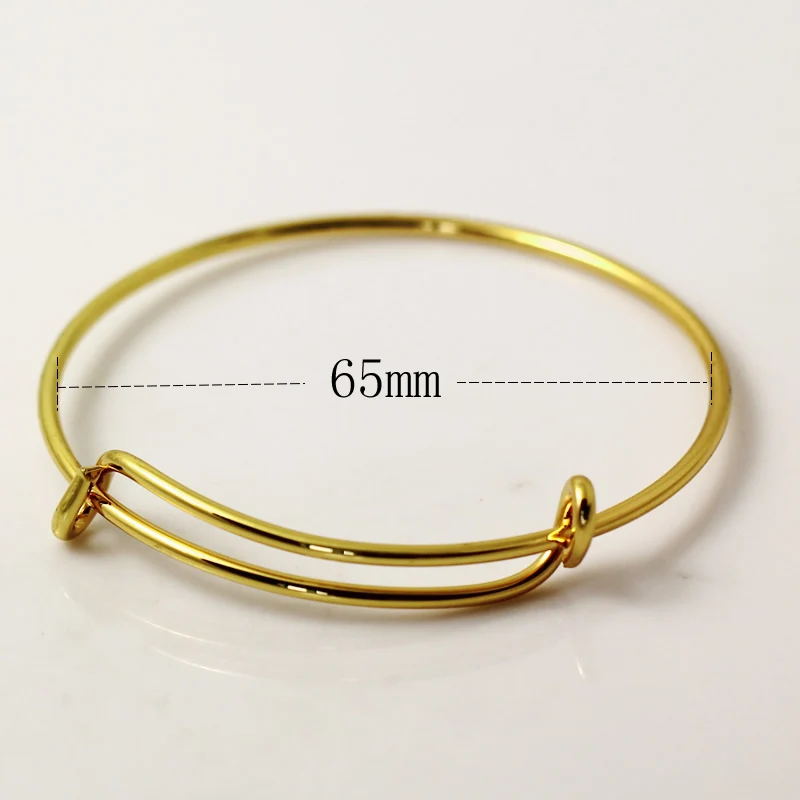 gold plated Beadsnice браслет с подвесками пустые Браслеты Регулируемый размер расширяемый, чтобы соответствовать запястье персонализировать женщин ювелирные аксессуары ID28593 - Окраска металла: gold plated
