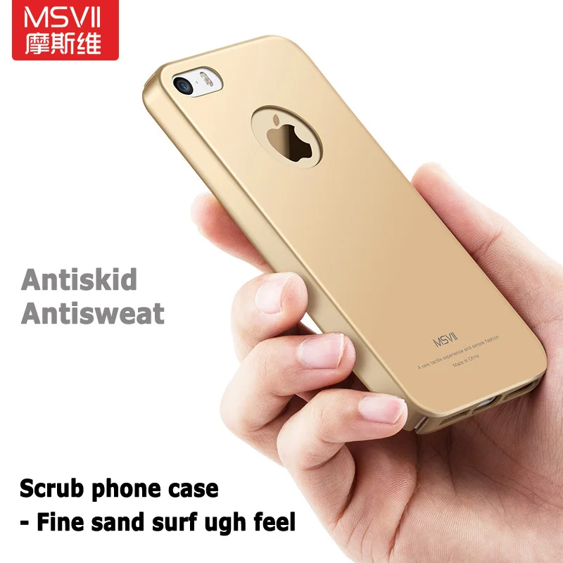 Роскошный чехол MSVII для iphone SE жесткий чехол-накладка из поликарбоната Apple iPhone 5 S E