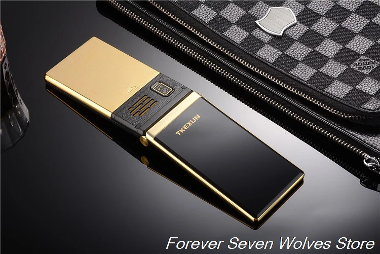 Original TKEXUN M2 Flip Metal Body Phone Dual Screen Big Battery Big Keyboard 3.0 Handwriting Screen Mobile Cellphone Clamshell