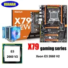 Игровая материнская плата HUANANZHI X79 Deluxe со слотом M.2 SSD, купить хорошие компьютерные детали, процессор Intel Xeon E5 2660 V2, кулер ЦП
