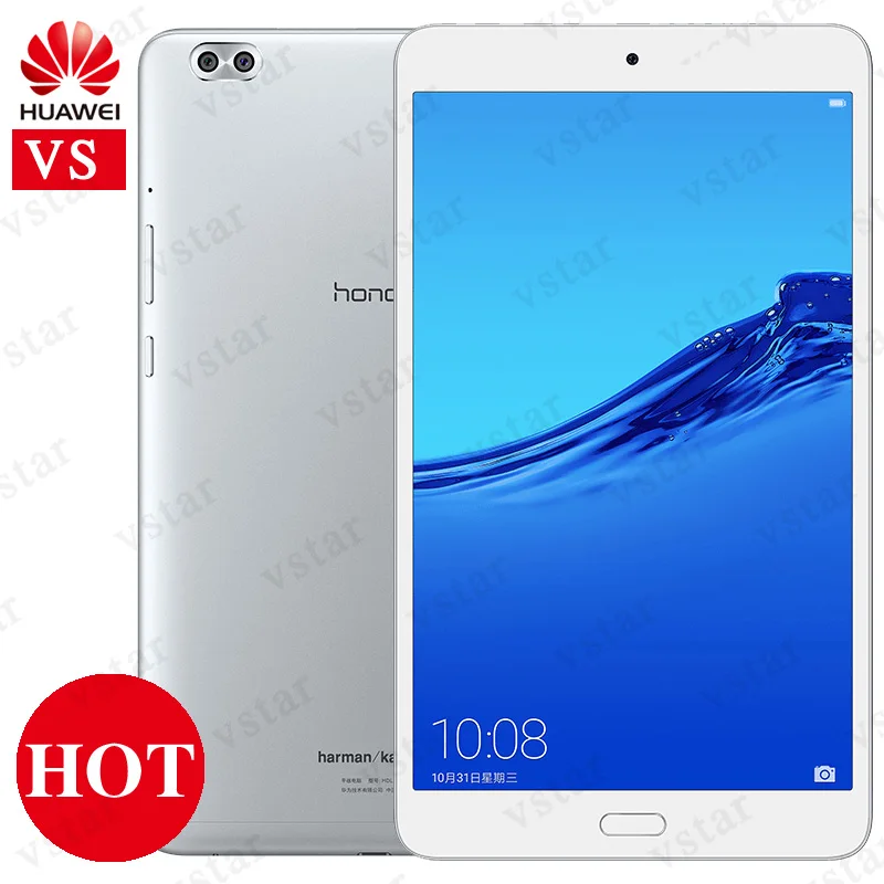 huawei Honor Waterplay, 8,0 дюймов, 4 ГБ, 64 ГБ, планшетный ПК, Kirin 659, четыре ядра, Android 8,0, поддержка OTG, разблокировка отпечатков пальцев