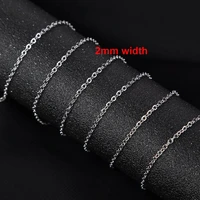 5m stainless steel metal link chain for necklaces bracelets jewelry making gold silver tone diy jewelry chain