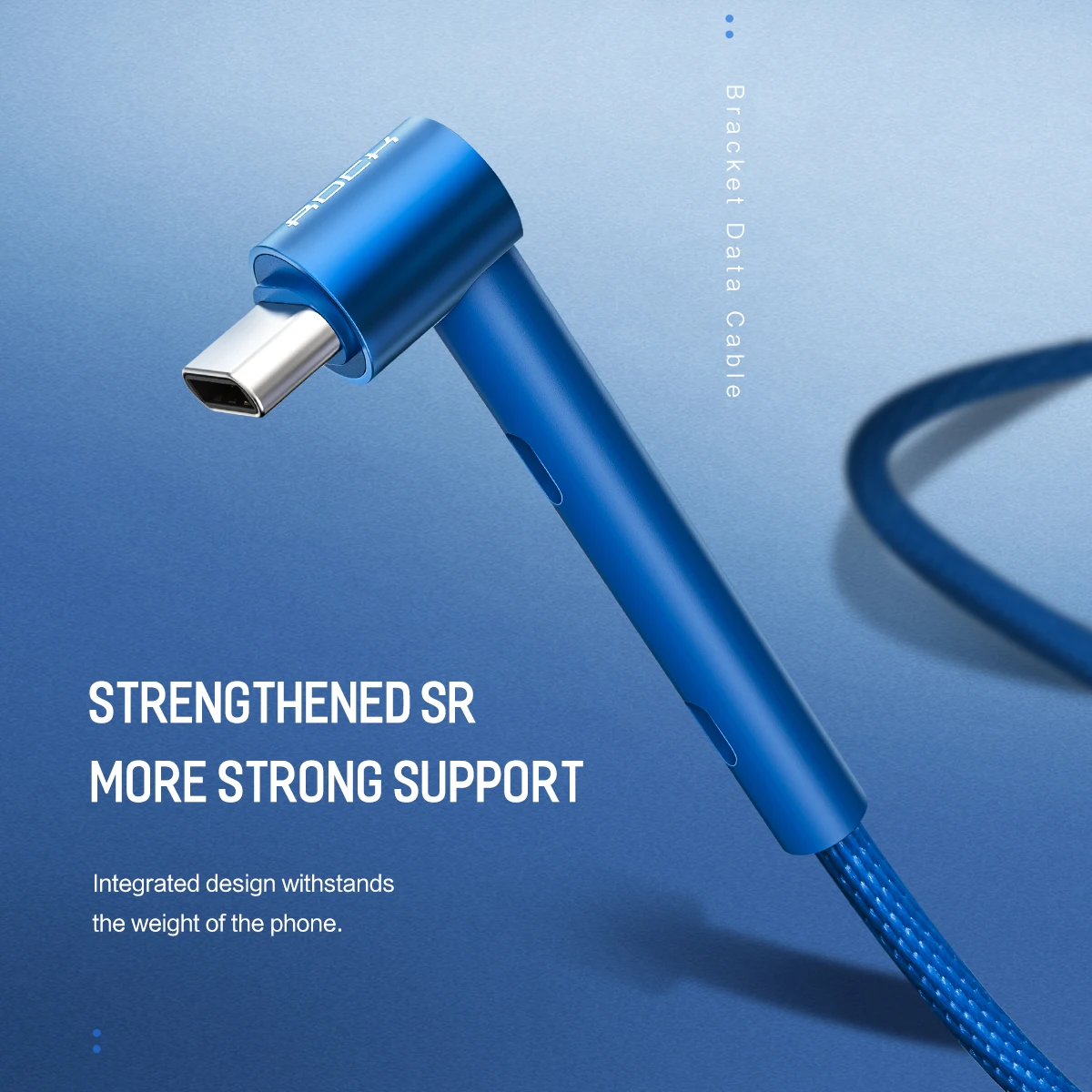 ROCK usb type C кабель-держатель для Xiaomi huawei usb type C кабель для быстрой зарядки type-C кабель для передачи данных зарядное устройство для телефона samsung 2 в 1
