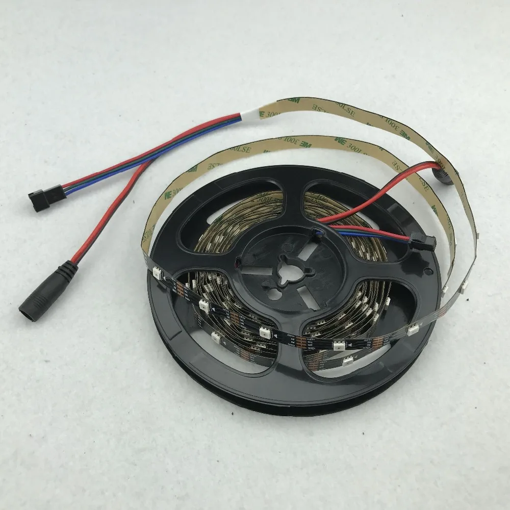 30 светодиодов/м 5 м WS2815 DC12V Адресуемая полноцветная RGB 5050 Светодиодная лента не