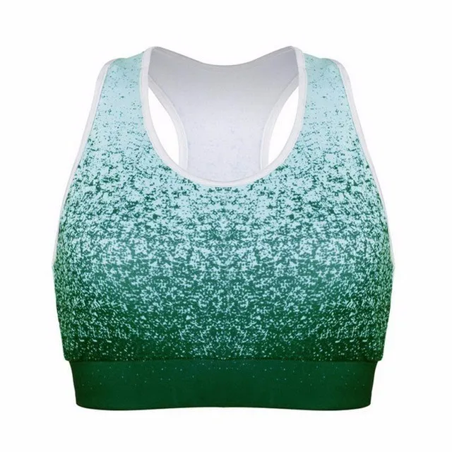Green bra Женский градиентный спортивный бюстгальтер для фитнеса+ штаны, комплект из 2 предметов, высокие эластичные спортивные Леггинсы, комплект для йоги, женские спортивные костюмы, одежда для спортзала, спортивная одежда - Цвет: Green bra