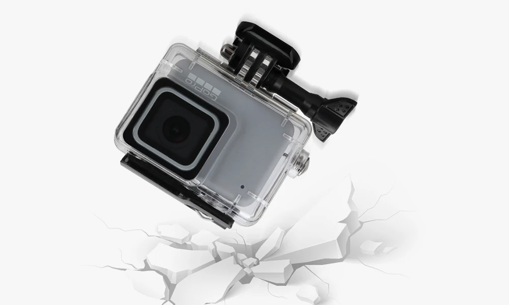 Vamson для Go pro Водонепроницаемый чехол Hero 7 серебристый/белый защитный чехол для дайвинга крепление корпуса 60 м аксессуары для камеры VP650