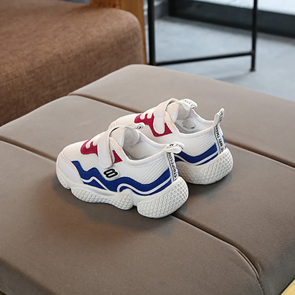 Children Baby Girls Boys Mesh Petchwork Running Sport Sneaker Casual Shoes | Детская одежда и обувь
