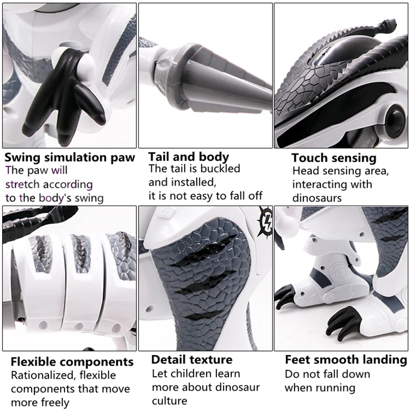 RC робот динозавр интеллектуальная Интерактивная смарт игрушка электронный