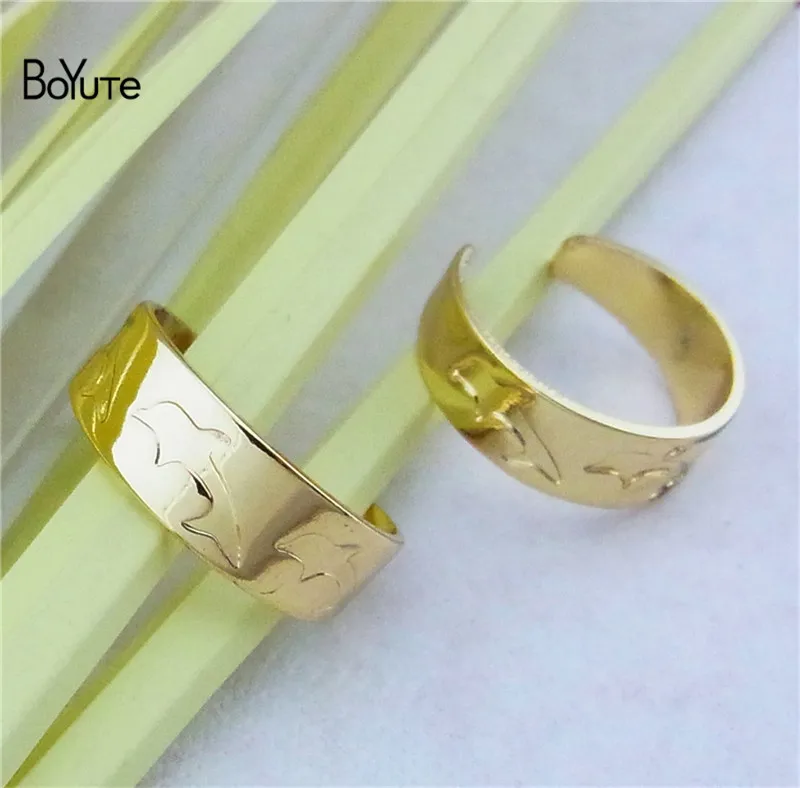 BoYuTe 5 шт. Модная бижутерия для пирсинга Дельфин резное серебряное Золотое кольцо на палец ноги для женщин