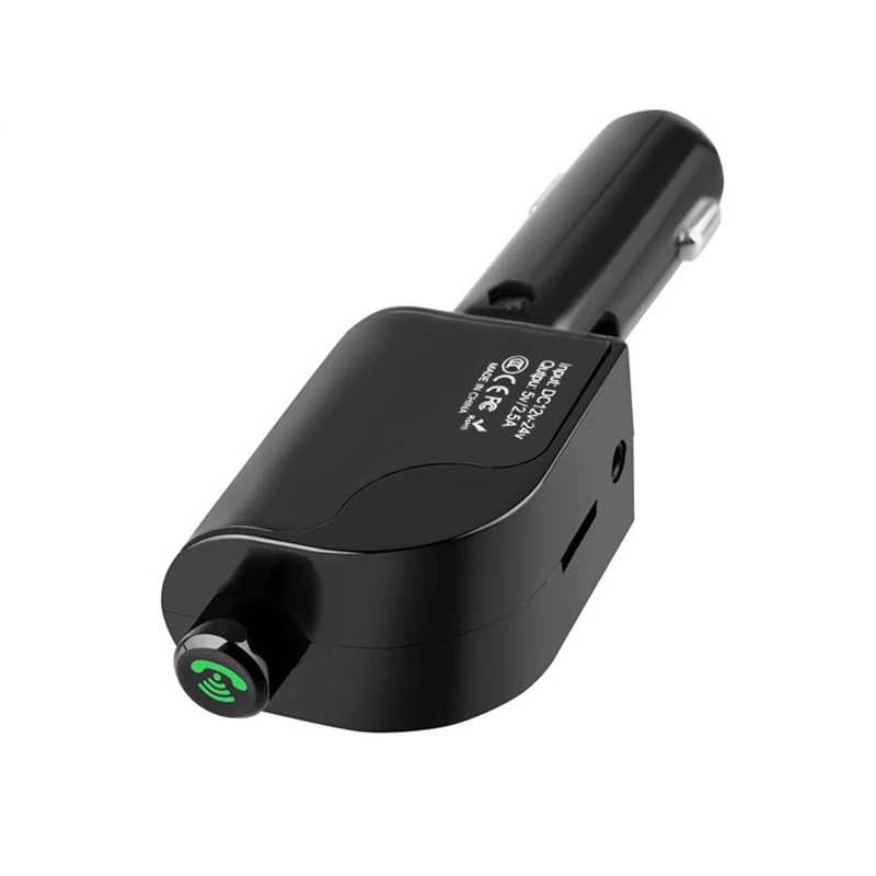 Автомобильный fm модулятор беспроводной USB TF MP3 плеер A2DP дисплей напряжения