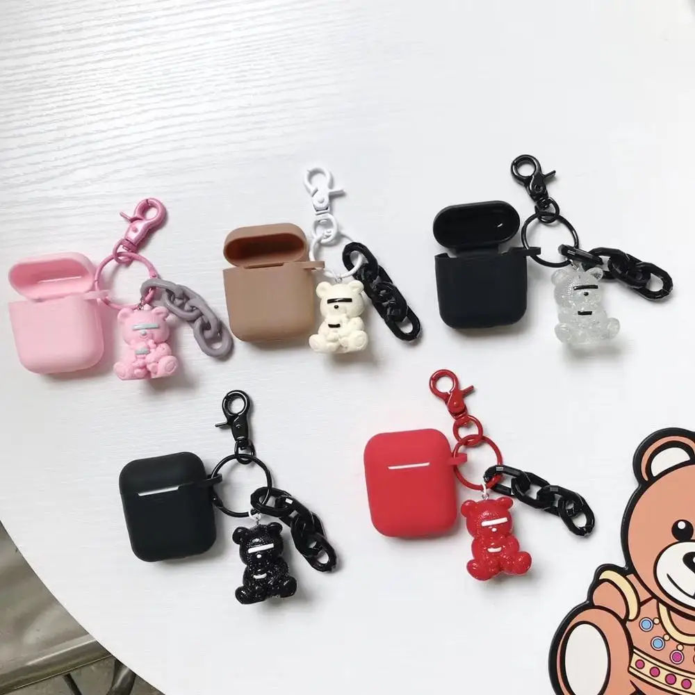 Tide бренд Sesame улица медведь брелок кулон Bluetooth гарнитура Набор для Apple Airpods коробка