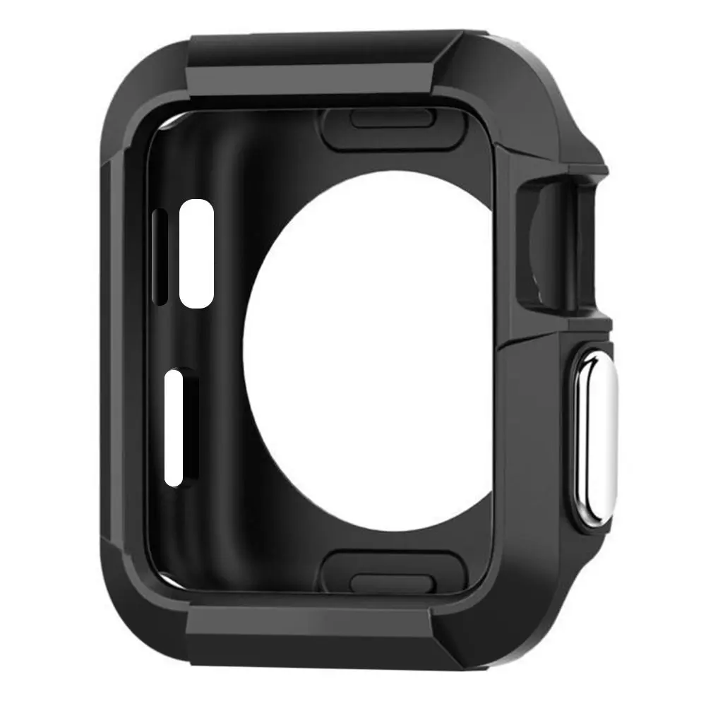 POMER Universal Rugged Cover Armor For Apple Watch Series 2 Case for iwatch 42mm Bumps Scratches Shockproof Protective Skin |