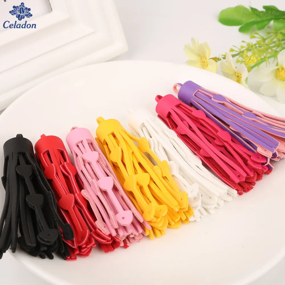 Новое поступление 2 шт. 14 цветов искусственная кожа бахрома декоративная