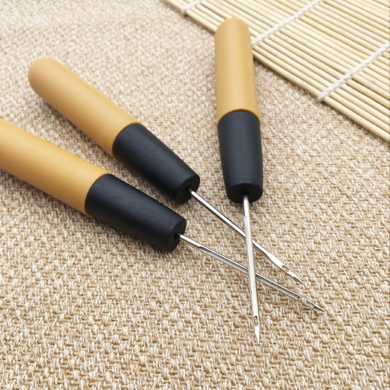 2 шт. Awl обувь и сумки крюк с отверстиями DIY Ручная работа кожаная пластиковая