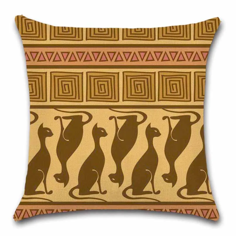 Наволочка в африканском стиле с геометрическим рисунком декоративное сиденье