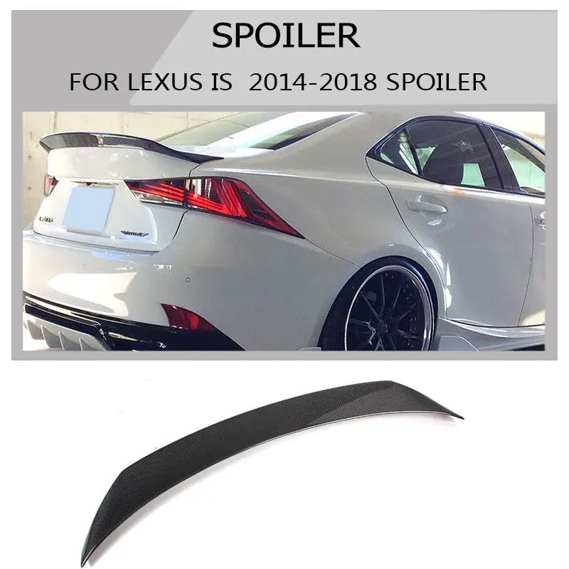 Автомобильный спойлер из углеродного волокна для lexus IS 200t 250 350 2014 2019|Спойлеры и