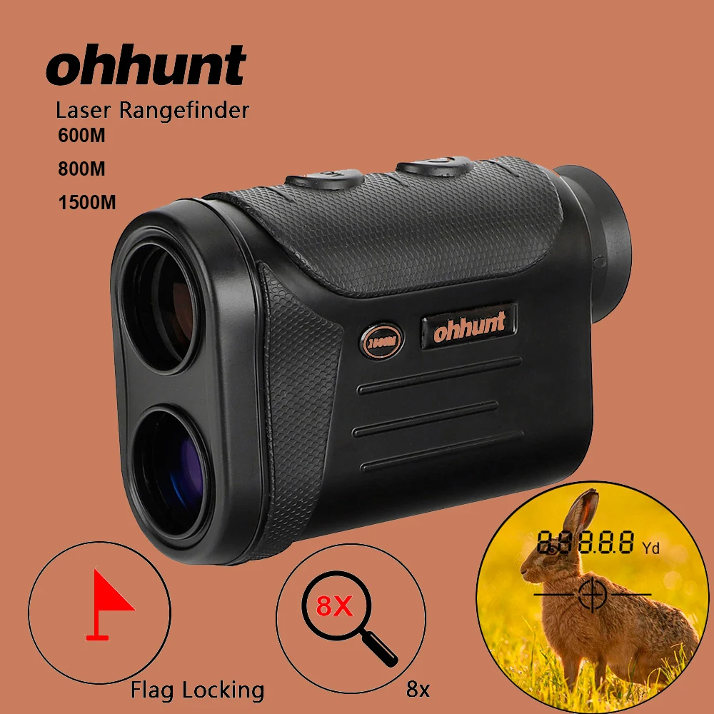 Ohhunt монокулярный лазерный дальномер 600 м 800 1500 многофункциональный охотничья